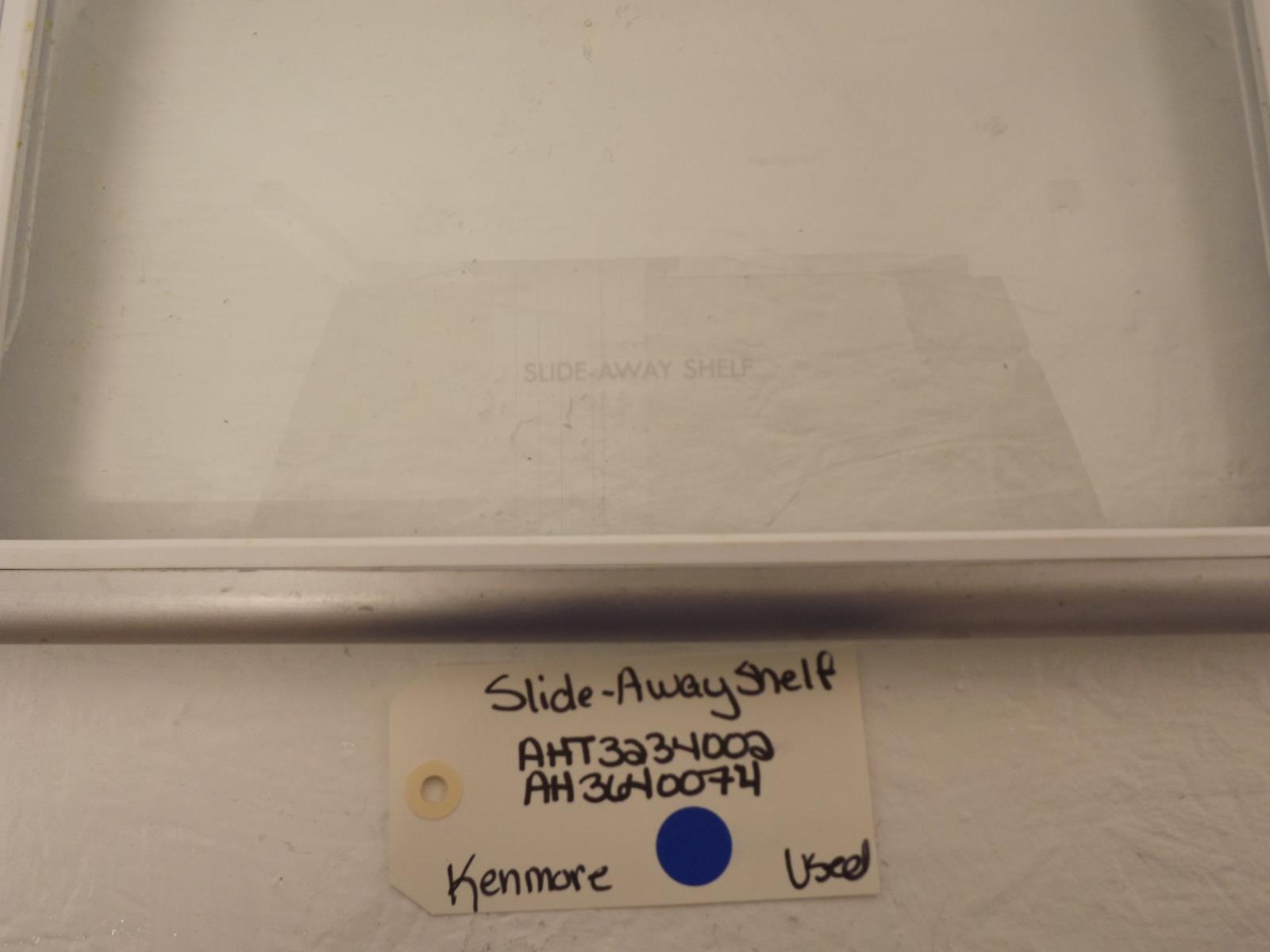 Kenmore Refrigerator AHT73234002 AH3640074 Slide-Away Shelf Used Kenmore Refrigerator AHT73234002 AH3640074 Slide-Away Shelf Used